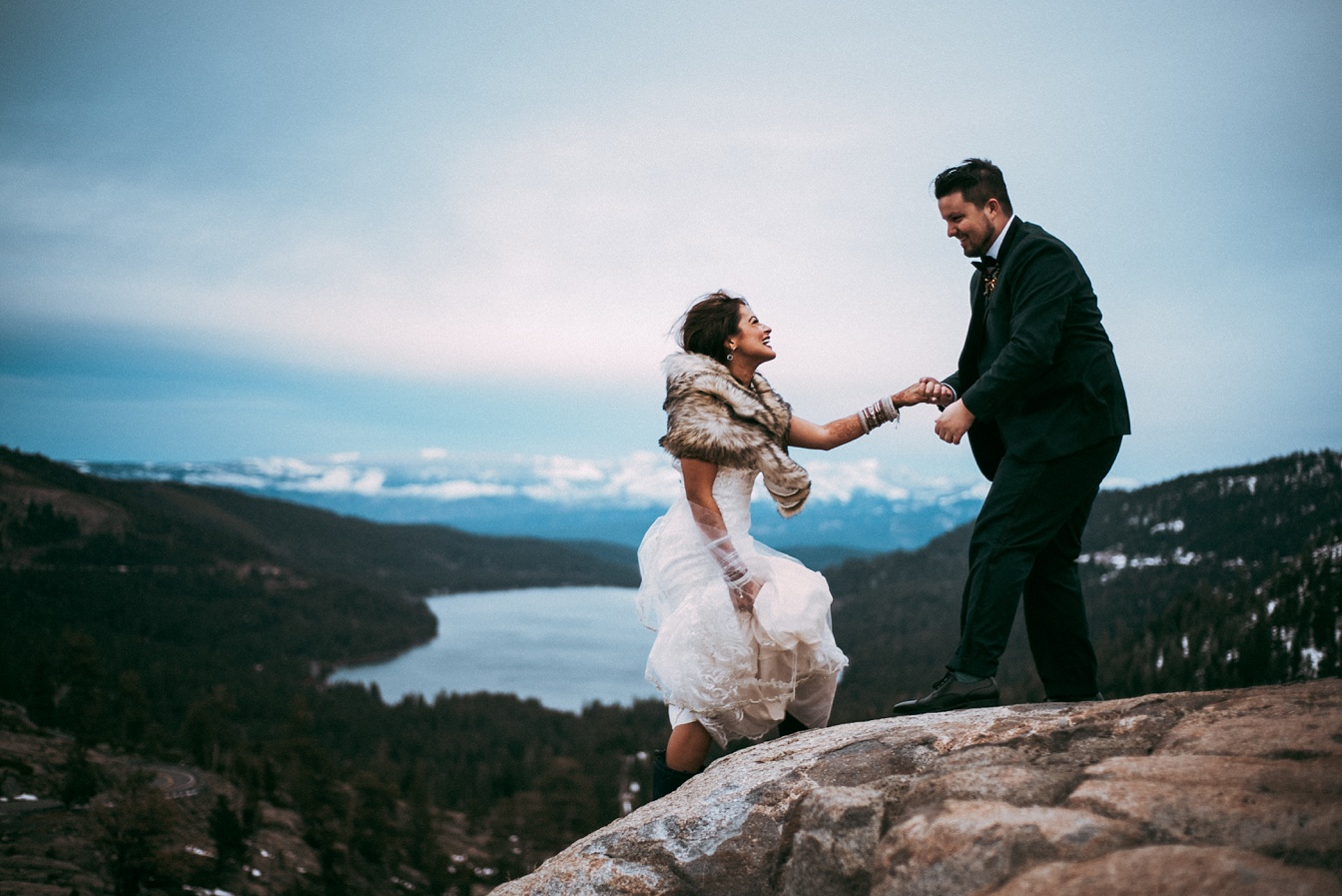 Lake Tahoe Adventure Wedding Donner Summit California The Foxes