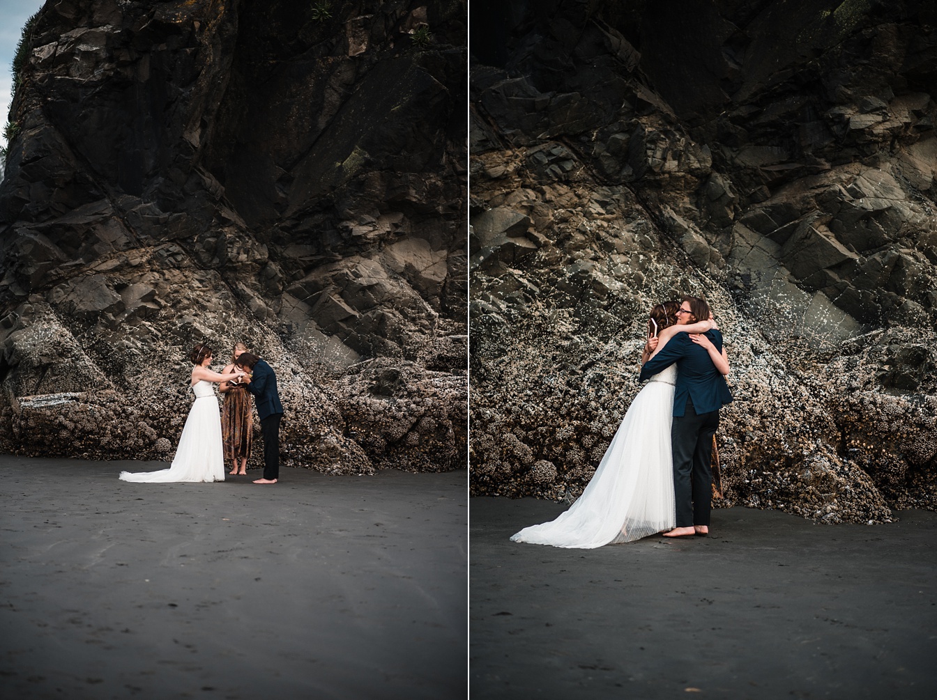 Ruby Beach Elopement in Olympic National Park Wedding