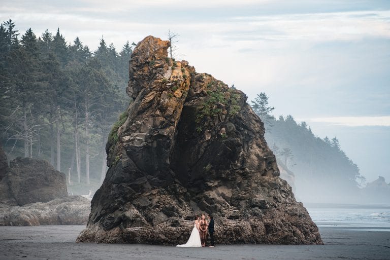 Ruby Beach Elopement Washington coast