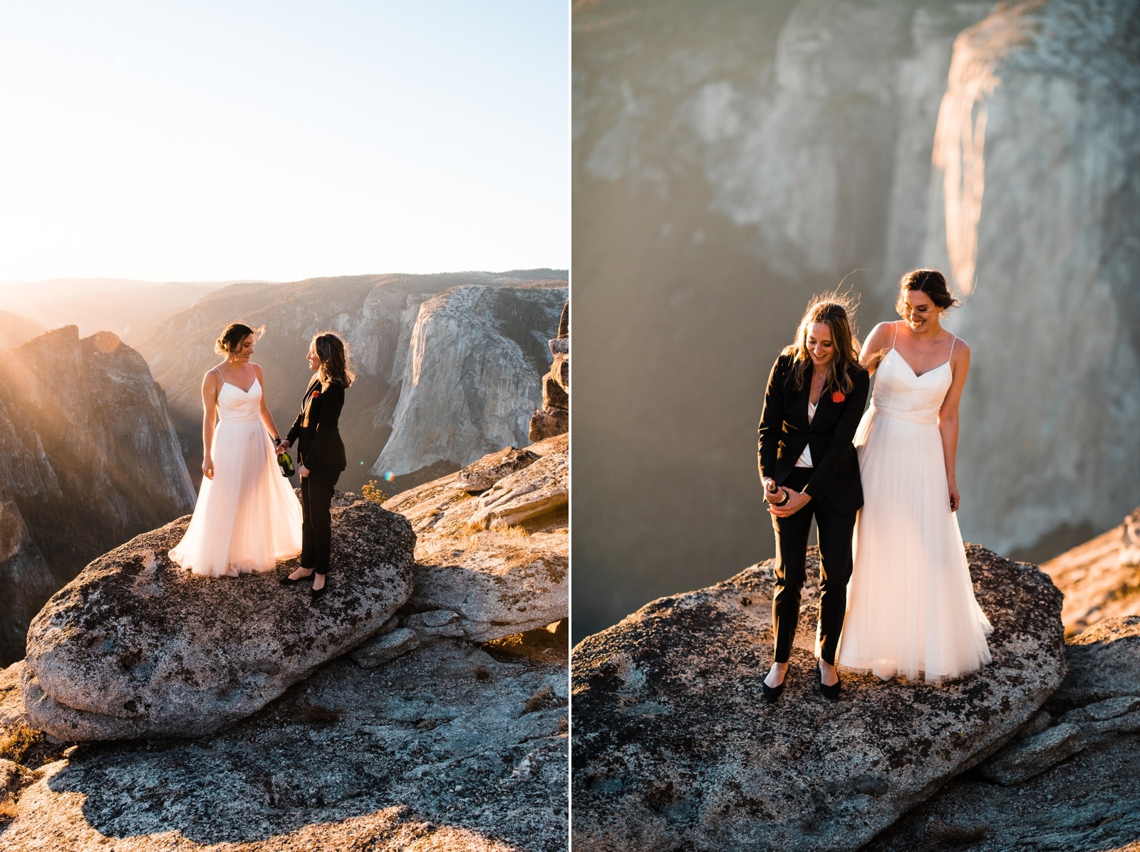 yosemite elopement with two brides