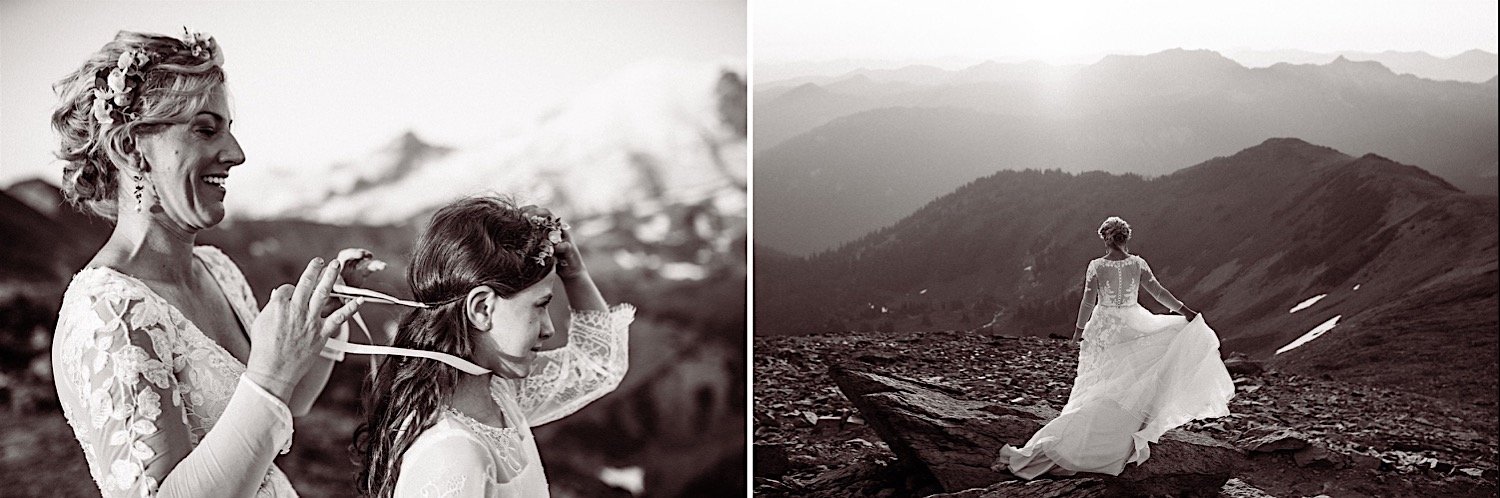 Elopement with kids at mt rainier national park